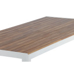 Paris Prix Table De Jardin En Bois "Acacia" 200cm Naturel & Blanc