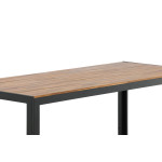 Paris Prix Table De Jardin En Bois "Acacia" 205cm Naturel & Noir