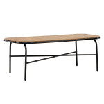 paris prix Table de Jardin en Bois "Holmbeck" 200cm Naturel