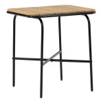 paris prix Table de Jardin en Bois "Holmbeck" 88cm Naturel