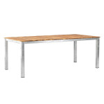 paris prix Table de Jardin en Bois "Zenia" 200cm Naturel