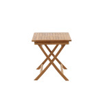 Paris Prix Table De Jardin En Teck "Kenya" 120cm Naturel