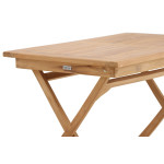 Paris Prix Table De Jardin En Teck "Kenya" 120cm Naturel