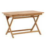 paris prix Table de Jardin en Teck "Kenya" 120cm Naturel