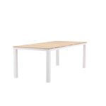 Paris Prix Table De Jardin En Teck "Mexico" 210cm Naturel & Blanc