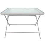 Paris Prix Table De Jardin En Verre "Formentera" 110cm Beige