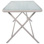 Paris Prix Table De Jardin En Verre "Formentera" 110cm Beige