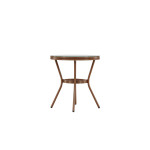 Paris Prix Table De Jardin En Verre "Loures" 75cm Marron