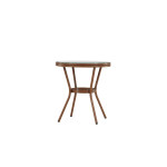 Paris Prix Table De Jardin En Verre "Loures" 75cm Marron
