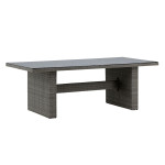 paris prix Table de Jardin en Verre "Padova" 200cm Gris