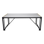 Paris Prix Table De Jardin En Verre "Texas" 200cm Gris