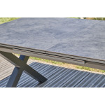 Paris Prix Table De Jardin Extensible En Céramique "Floride" 180-240cm Gris Anthracite