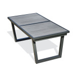 Paris Prix Table De Jardin Extensible En Céramique "Olhos" 191-251cm Gris Anthracite