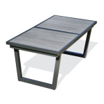 paris prix Table de jardin Extensible en Céramique "Olhos" 191-251cm Gris Anthracite