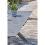 Paris Prix Table De Jardin Extensible "Floride" 180-240cm Gris Anthracite
