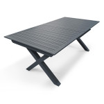 paris prix Table de Jardin Extensible "Floride" 180-240cm Gris Anthracite