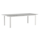 paris prix Table de Jardin Extensible "Levels" 229-310cm Blanc