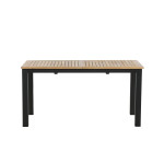 Paris Prix Table De Jardin Extensible "Panama" 152-210cm Naturel & Noir