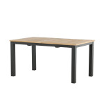 Paris Prix Table De Jardin Extensible "Panama" 152-210cm Naturel & Noir