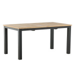paris prix Table de Jardin Extensible "Panama" 152-210cm Naturel & Noir