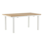 paris prix Table de Jardin Extensible "Panama" 160-240cm Naturel & Blanc