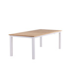 Paris Prix Table De Jardin Extensible "Panama" 224-324cm Naturel & Blanc