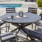 Paris Prix Table De Jardin Extensible "Pelosa" 145-199cm Gris Anthracite