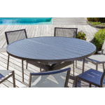 Paris Prix Table De Jardin Extensible "Pelosa" 145-199cm Gris Anthracite