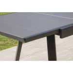 Paris Prix Table De Jardin Extensible "Stockholm" 200-300cm Gris Anthracite