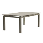 paris prix Table de Jardin Extensible "Zahara" 180-240cm Taupe