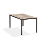 Paris Prix Table De Jardin Imitation Bois "Boston" 150cm Gris Anthracite