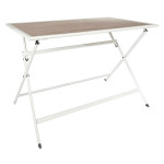 paris prix Table de Jardin Pliable "Barcelone" 110cm Beige