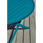 Paris Prix Table De Jardin Pliante "Marius" 110cm Bleu Canard