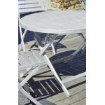 Paris Prix Table De Jardin Pliante "Marius" 110cm Gris