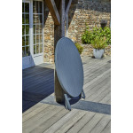 Paris Prix Table De Jardin Pliante "Marius" 110cm Gris Anthracite