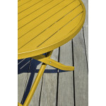 Paris Prix Table De Jardin Pliante "Marius" 110cm Moutarde
