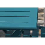 Paris Prix Table De Jardin Pliante "Marius" 140cm Bleu Canard