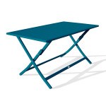 paris prix Table de Jardin Pliante "Marius" 140cm Bleu Canard