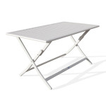 paris prix Table de Jardin Pliante "Marius" 140cm Gris