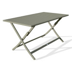 paris prix Table de Jardin Pliante "Marius" 140cm Kaki
