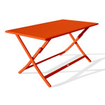 paris prix Table de Jardin Pliante "Marius" 140cm Orange