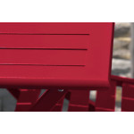 Paris Prix Table De Jardin Pliante "Marius" 140cm Rouge Carmin