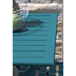 Paris Prix Table De Jardin Pliante "Marius" 70cm Bleu Canard
