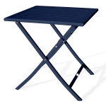 paris prix Table de Jardin Pliante "Marius" 70cm Bleu Marine