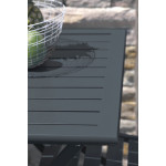 Paris Prix Table De Jardin Pliante "Marius" 70cm Gris Anthracite