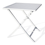 paris prix Table de Jardin Pliante "Marius" 70cm Gris