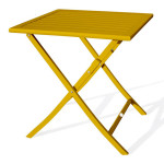 paris prix Table de Jardin Pliante "Marius" 70cm Moutarde