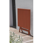 Paris Prix Table De Jardin Pliante "Marius" 70cm Terracotta