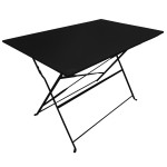 paris prix Table de Jardin Pliante "Palerme" 110cm Noir
