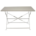 Paris Prix Table De Jardin Pliante "Palerme" 110cm Taupe